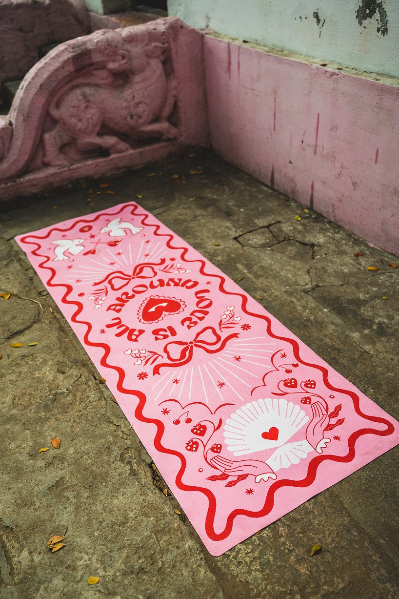 antypoślizgowa mata do jogi podróżna